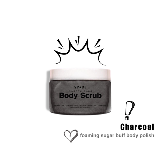 CHARCOAL (Foaming Sugar Body Scrub)