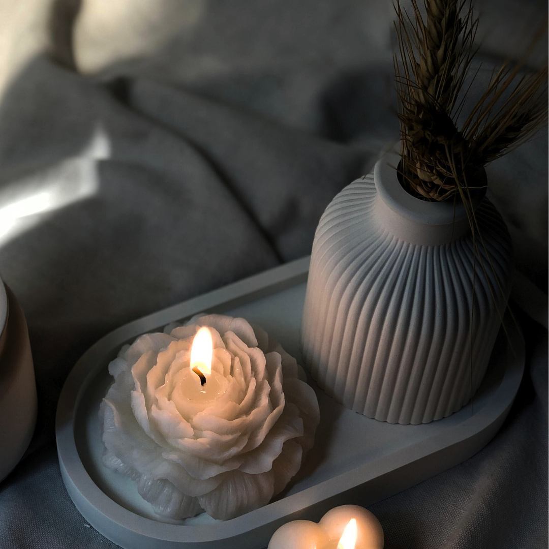 PEONY FLOWER CANDLE